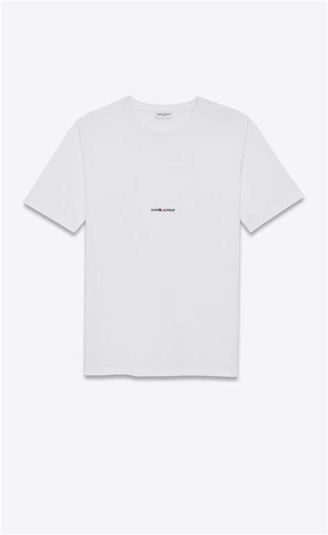 ysl small logo t shirt